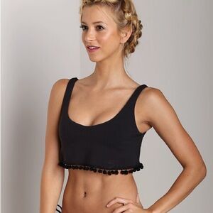 Beach Riot + Stone Cold Fox Kiss SMALL black bikini top